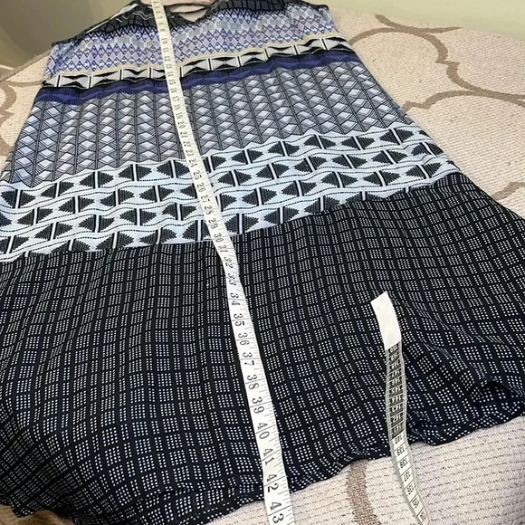 Prana Nari Halter Keyhole Sleeveless Hi Lo Midi Dress in Mist - Picture 9 of 17